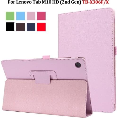 Case for Lenovo Tab M10 HD 2nd Gen TB X306F X306X Flip Cover Stand Shell For Funda Lenovo Tab M10 HD Tablet Case X306 10.1"