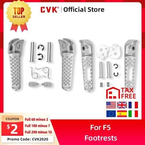 CVK Front and After Footrests Foot Peg Rests For Honda CBR600 F5 CBR600RR CBR900 CBR1000 VTR1000 Motorcycle Accessories