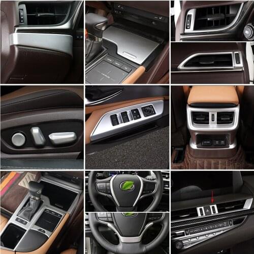 For Lexus ES ES200 ES250 ES300 ES350 2018-2021 Auto Interior Central Control Modify Frame Cover Trim Inner Part Styling Refit