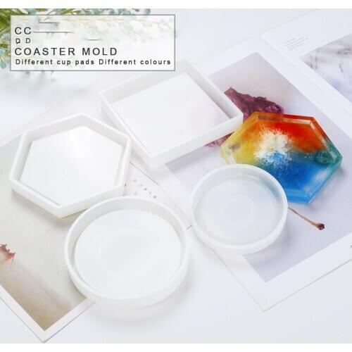 Coaster Molds Resin Jewelry UV Epoxy Pressed Flower Irregular Cloud Shape Molds For Jewelry Making Tools DIY Craft