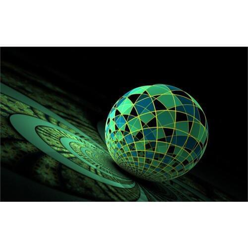 Fractal 3d cg digital art sphere ball 5 Sizes Canvas Poster living room Wall Pictures For Home Decoration Print On Canvas