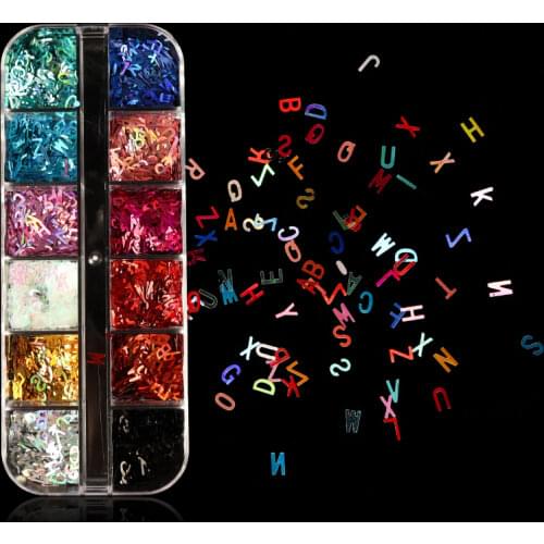 Holographic Glitter For Resin Shaker Filler Letter Sequins Epoxy Resin Filling Glitter DIY Resin Art Supplies Nail Decorations