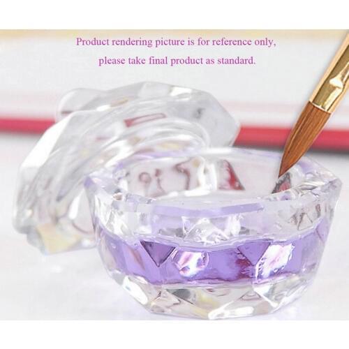 Nail Crystal Cup Glass Dappen Dish Cup Nail Art Acrylic Liquid Powderstyling Tool nail dust collector Clear
