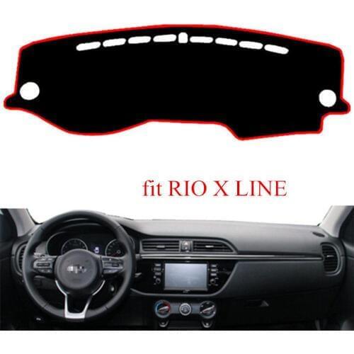NEW RIO X LINE 2019 Car Anti-slide Pad Dashboard Mat Reflective Mat Shade Cushion Auto Accessories for KIA RIO X LINE 2018