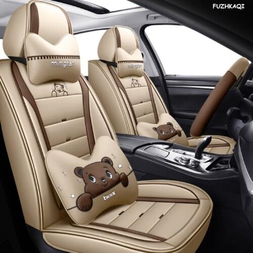 FUZHKAQI leather car seat cover For Subaru forester Outback Tribeca heritage xv car accessories styling