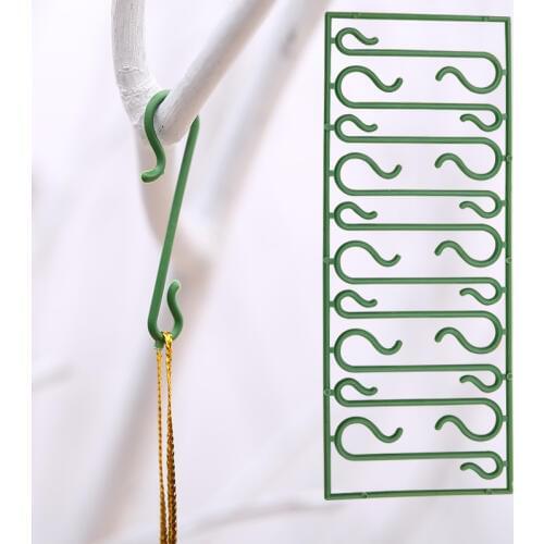 10Pcs Christmas Ornaments Hooks Christmas Tree Decoration Pendants Santa Claus Dolls Hanging Hooks for Home Xmas Decoration