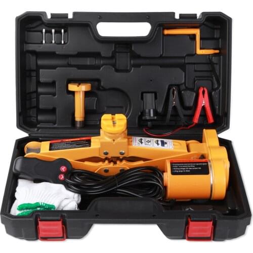 12V Car Jack Lift Multifunctional Auto Electric Hydraulic Tire Repair Tool Kit powerful and stable Auto Lifting Repair Tools