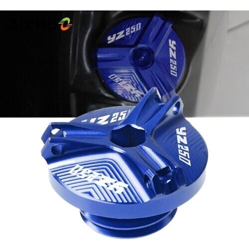 Motorcycle Engine Oil Filler Cup Cap Oil Filler Cap Plug Cover For Yamaha YZ250 YZ 250 99-19 2018 2017 2016 2015 2014 2013 2012