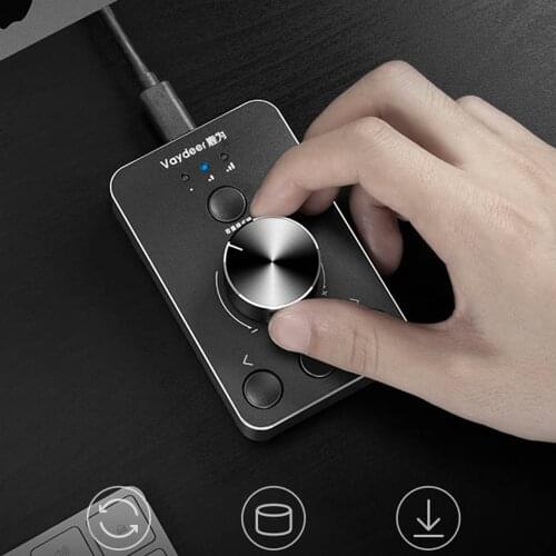 Multimedia Volume Adjustment Controller USB Rotary Switches Volume Quick Adjuster One Key Mute Last Next Stop On Button Keyboard