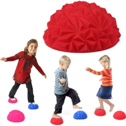 Foot Massage Ball 16CM Yoga Half Ball Stepping Stones Outdoor Toys Indoor Games for Kids Children Sport Balance Hemisphere