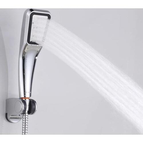 300 Hole Durable Pressurized Shower Square Shower Head Water Saving Shower Head Bathroom ABS Handheld Shower Head