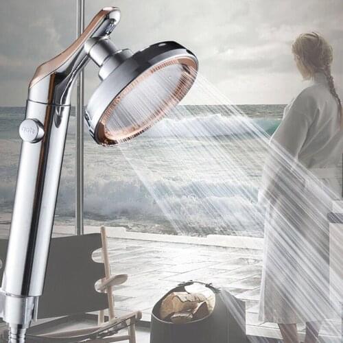 Bathroom Shower Head Adjustable Shower Head Hand Shower High Pressure Water Saving One Button To Stop Water Shower Heads