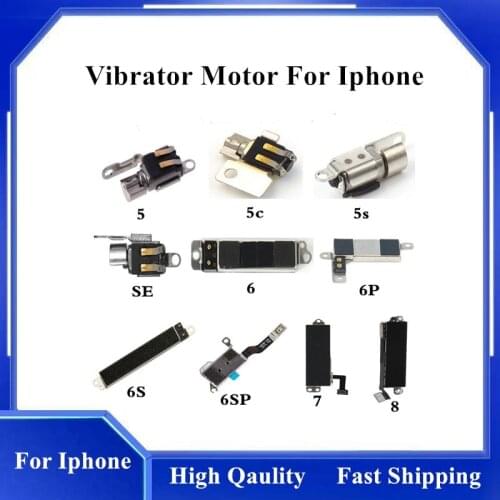 New Vibrator Motor Vibrator flex cable cellphone replacement parts For iPhone 5 5s 5C SE 6 plus 7 6S Plus 8 Plus Flex Cable