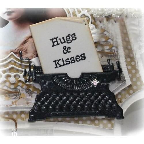 New Printer typewriter metal Cutting Dies Stencils DIY Scrapbooking Paper/photo Cards Embossing Dies