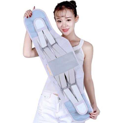 Medical Fitness Brace Waist Belt Spine Support Belt Breathable Lumbar Orthopedic Device Back Brace&Support Steel Plate Removable