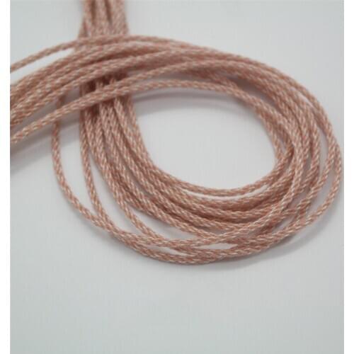 6N copper silver-plated wire 8 share OD:3.0MM 1.2meter/pcs