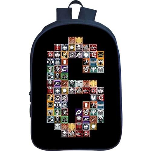 Rainbow Six Siege Backpack Boy Girl School Bags Game Bookbag Men Rucksack Fashion Large-capacity Double-layer Backpack Mochila
