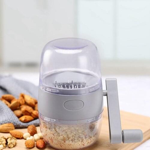 Manual Garlic Grinder Chopper Multifunction Garlic Press Food Dried Fruit Cutter Nut Grinding Machine Kitchen Gadget Garlic Tool