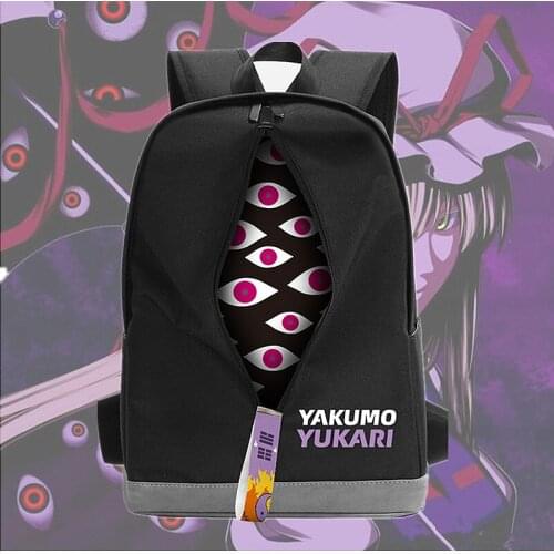 Anime TouHou Project Yakumo Yukari Backpack School Bag Laptop Bag Shoulders Bag Men Women Student Creativity knapsack Xmas Gifts