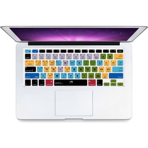 HRH Premiere Pro CC Korean Hotkey Shortcuts Silicone Keyboard Cover Protector Keypad Skin For Mac Air Pro Retina 13"15"A1502