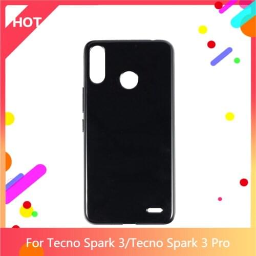 Spark 3 Case Matte Soft Silicone TPU Back Cover For Tecno Spark 3 Pro Phone Case Slim shockproof