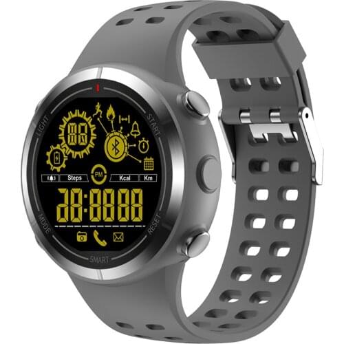 STrollAR Sport Smart Watch Men Quartz Luminous Pedometer Calls SMS Remind 5ATM IP68 Waterproof Stopwatch for Swimming Run Step