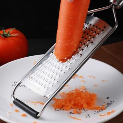 Cheese Grater Eco-friendly Rust-proof Stainless Steel Multi-purpose Corrosion Resistant Flat Cheese Potato Graters with Handle