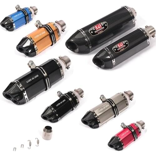 Universal Yoshimura Sticker Motorcycle Scooter Stainless Steel Double Exhaust for Cb650r Yamahar3 Zx6r Kawasakiz750 Benelli 502c
