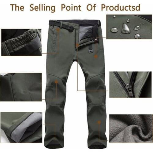 Thicken Mens Waterproof Outdoor Camping Tactical Trousers Cargo Pants Combat Trousers #252067