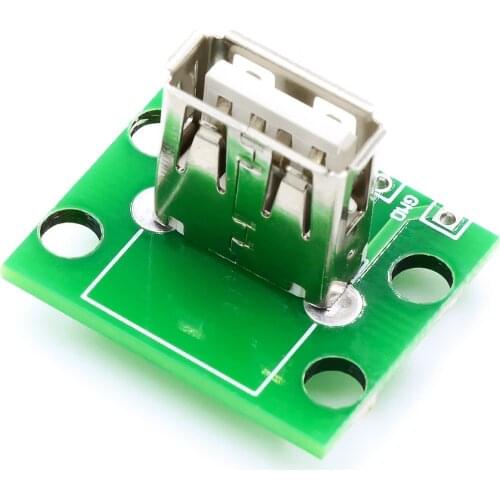 Vertical USB female with PCB board USB2.0 female has been welded data cable to USB female A