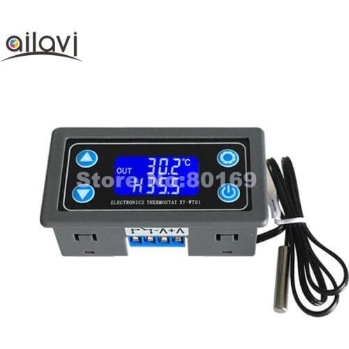High Precision Digital Thermostat Module Instrument Parts with Refrigeration Heating Funciton -50-110Celsius +Waterproof Probe