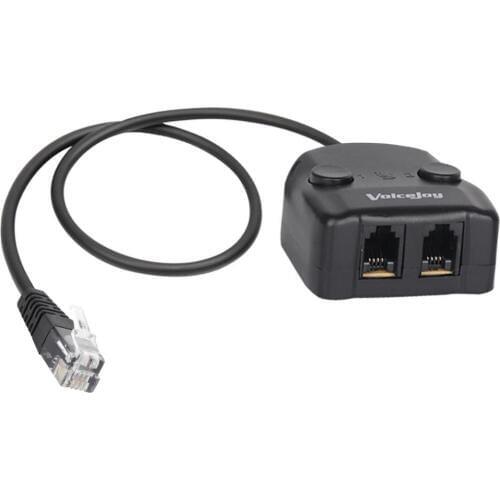 Headset Y Splitter+Mute Button for Headset for Nortel Meridican, Norstar, Avaya, Ashtra, Mitel, Polycom, Ge and Other IP Phones