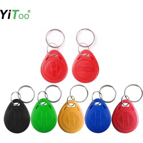 YiToo 5pcs 125KHz RFID Key Fobs Access Control Card for Door Access Control TK4100/EM4100 EM Token Tags, 5 Colors