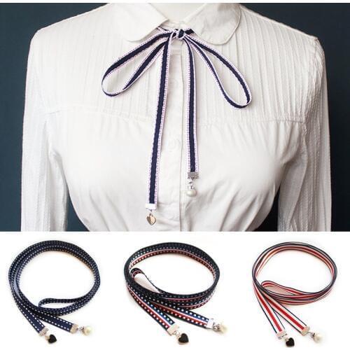 Fashion New Necktie Handmade Ribbon Bowtie Womans Clothing Fashionable Shirt Butterfly Bow Tie for Women Ladies Accessories