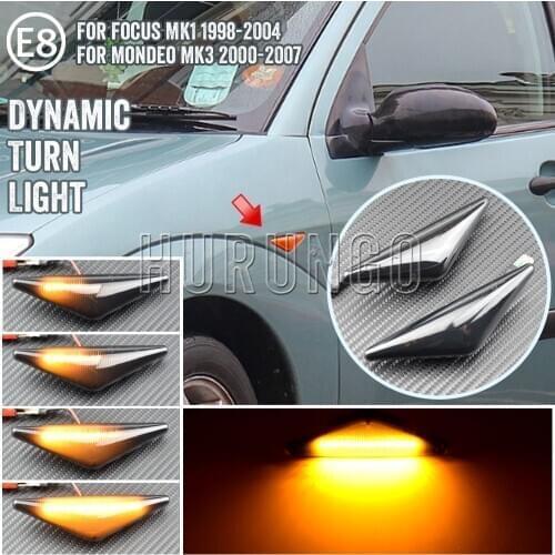 2pcs Side Repeater Light Lamp LED Side Marker Dynamic Turn Signal Light Blinker Lamp For Ford For Focus Mk1 For Mondeo Mk3