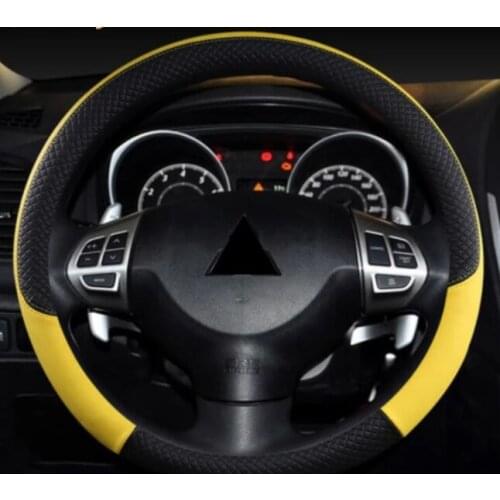 2013-2018 For mitsubishi outlander hand-sewn steering wheel cover interior trim remodeling accessories