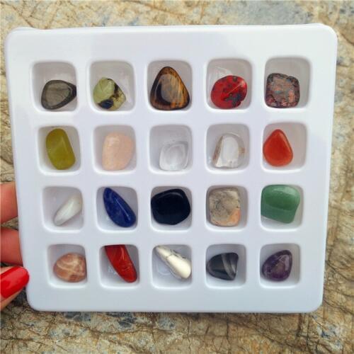 20pce/lot Mineral group company natural crystal original stone rock specimens 18-23mm/piece