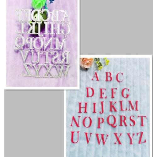 26 English letters Metal Cutting Dies for DIY Scrapbooking Album Paper Cards Decorative Crafts Embossing Die Cuts