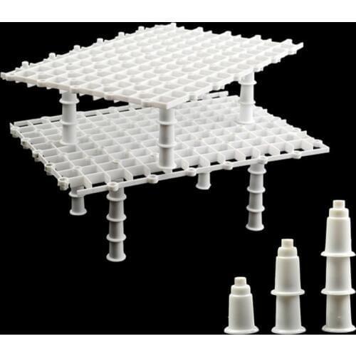 Aquarium high strength white bottom filter support plate transparent mesh isolation plate bottom filter plate grid plate dry