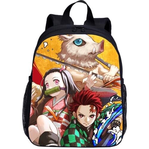 Demon Slayer Kimetsu No Yaiba Children Backpack Kindergarten Anime School Bag Girl Boy Kids Bag School Backpack Mochilas Tegaote