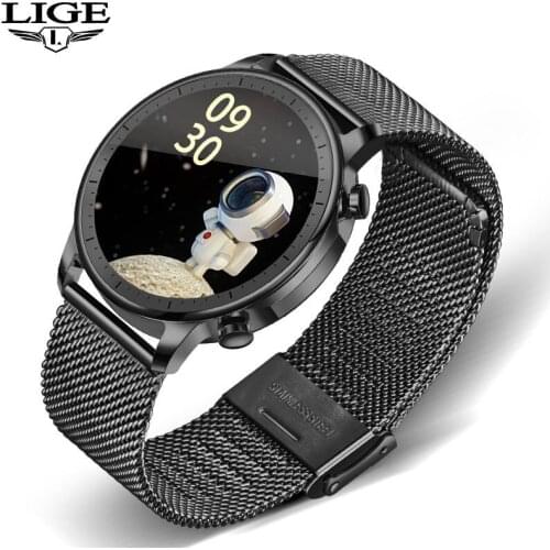 LIGE 2020 New Color Screen Smart Watch Women men Multifunctional Sport Heart Rate Blood Pressure IP67 Waterproof Smartwatch +Box