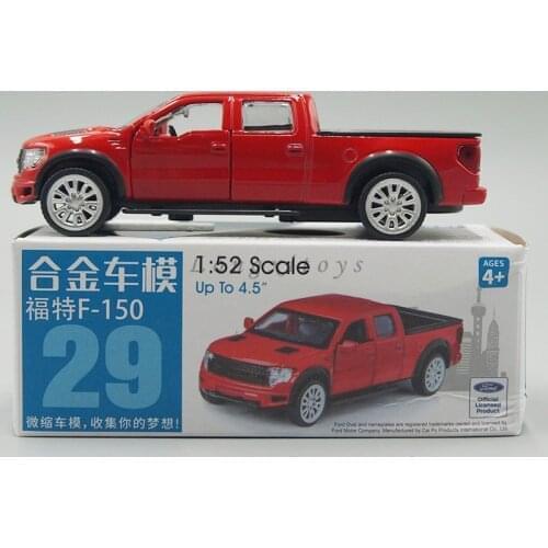 1:52 Diecast Car Model Toy F-150 SVT Raptor Pull Back Car