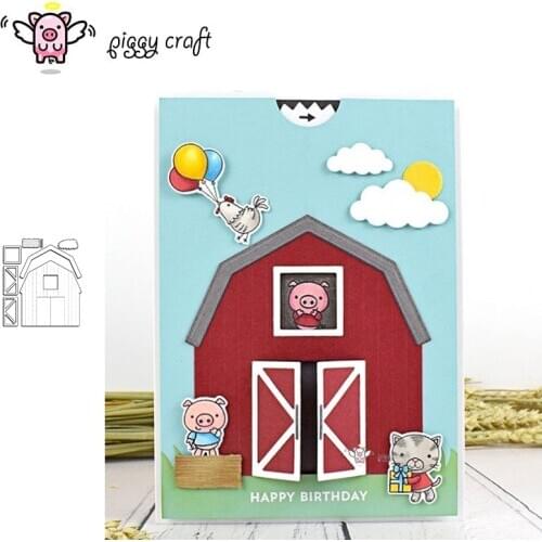 Piggy Craft metal cutting dies cut die mold Farm barn decoration Scrapbook paper craft knife mould blade punch stencils dies