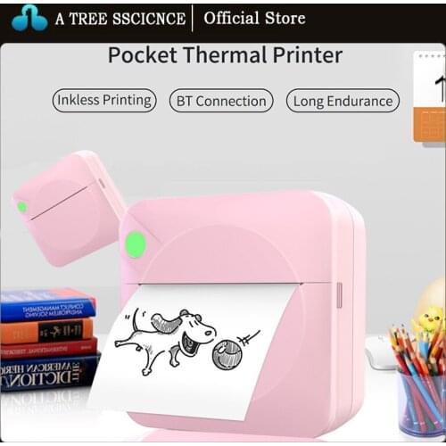 Mini Printer Portable Thermal Printing Machine Bluetooth Mini Photo Picture Label Printer for Android iOS DIY Home Use Printer