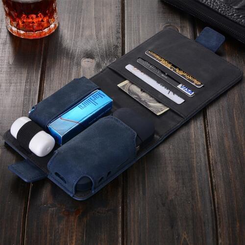 Fashion Flip Wallet Leather Case for IQOS 2.4plus Pouch Bag Holder Box Case for IQOS Holder Case