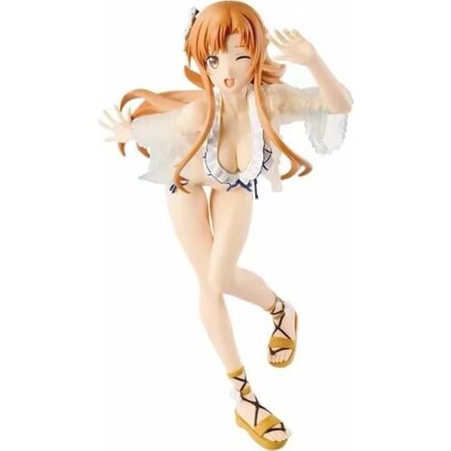 New Arrival Anime Sword Art Online Yuuki Asuna Swimsuit Ver. PVC Action Figure Decoration Model Doll Toys