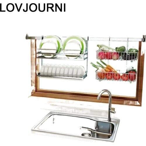 De Platos Scolapiatti Sink Organizer Cosina Kuchnia Stainless Steel Cocina Cuisine Cozinha Kitchen Storage Rack Holder