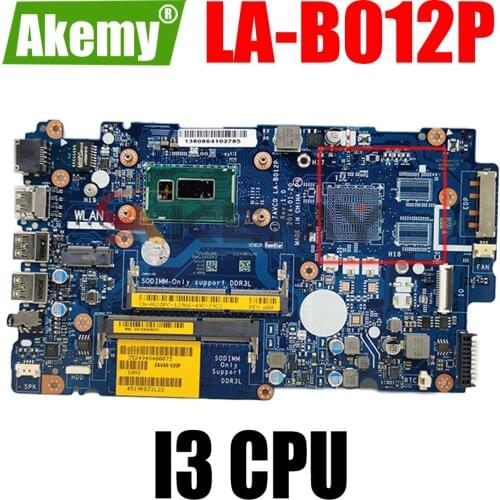 Original Laptop motherboard For DELL Inspiron 5547 5542 5442 5447 Mainboard ZAVC0 LA-B012P CN-09P5MC 09P5MC SR1EK I3 CPU