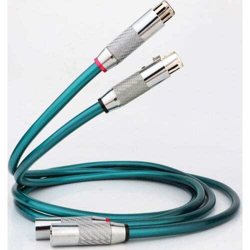 Pair Hi-end Ortofon 8NX OFC Pure Copper Audio XLR Male to Female Interconnect Cable with Carbon Fiber XLR plug Hifi XLR Cable