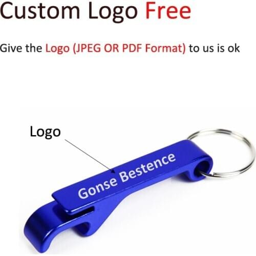 Custom Logo Free Portable Mini Bottle Opener Keychain Beer Openers Keyring Wine Opener Company Promotional Gift